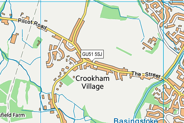 GU51 5SJ map - OS VectorMap District (Ordnance Survey) GU51 5SJ map - OS VectorMap District (Ordnance Survey)
