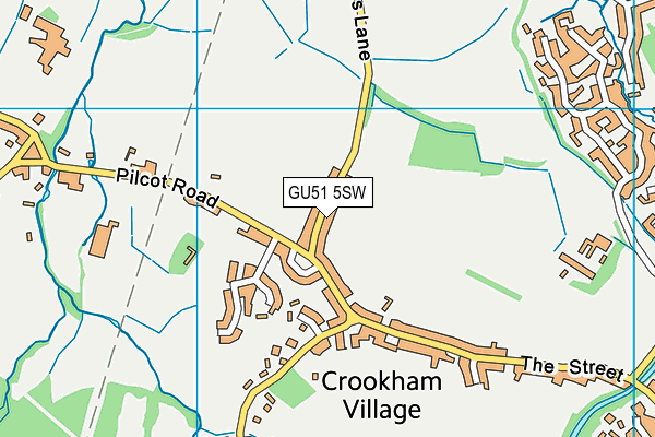 GU51 5SW map - OS VectorMap District (Ordnance Survey) GU51 5SW map - OS VectorMap District (Ordnance Survey)