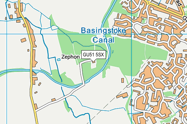GU51 5SX map - OS VectorMap District (Ordnance Survey) GU51 5SX map - OS VectorMap District (Ordnance Survey)