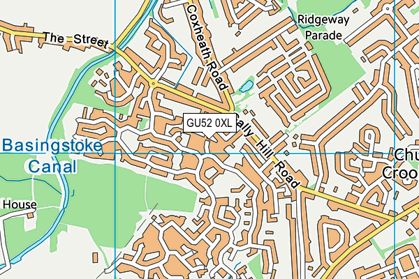 GU52 0XL map - OS VectorMap District (Ordnance Survey) GU52 0XL map - OS VectorMap District (Ordnance Survey)