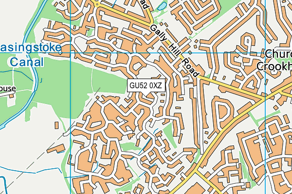 GU52 0XZ map - OS VectorMap District (Ordnance Survey) GU52 0XZ map - OS VectorMap District (Ordnance Survey)