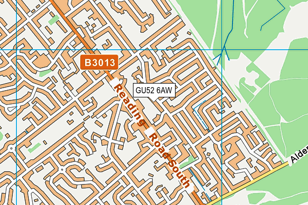 GU52 6AW map - OS VectorMap District (Ordnance Survey) GU52 6AW map - OS VectorMap District (Ordnance Survey)