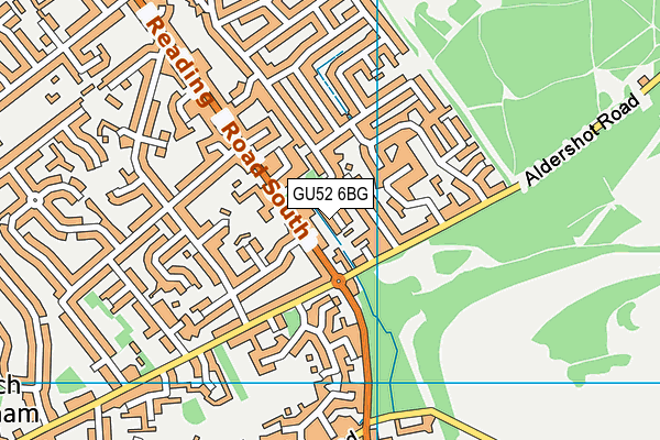 GU52 6BG map - OS VectorMap District (Ordnance Survey) GU52 6BG map - OS VectorMap District (Ordnance Survey)