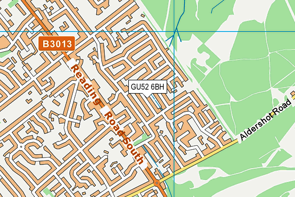 GU52 6BH map - OS VectorMap District (Ordnance Survey) GU52 6BH map - OS VectorMap District (Ordnance Survey)
