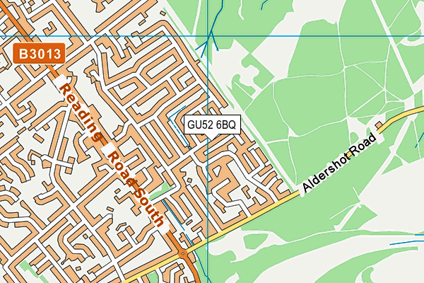 GU52 6BQ map - OS VectorMap District (Ordnance Survey) GU52 6BQ map - OS VectorMap District (Ordnance Survey)