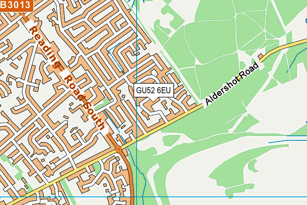 GU52 6EU map - OS VectorMap District (Ordnance Survey) GU52 6EU map - OS VectorMap District (Ordnance Survey)