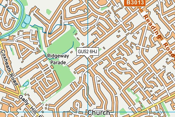 GU52 6HJ map - OS VectorMap District (Ordnance Survey) GU52 6HJ map - OS VectorMap District (Ordnance Survey)