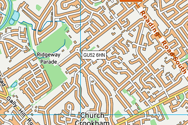 GU52 6HN map - OS VectorMap District (Ordnance Survey) GU52 6HN map - OS VectorMap District (Ordnance Survey)