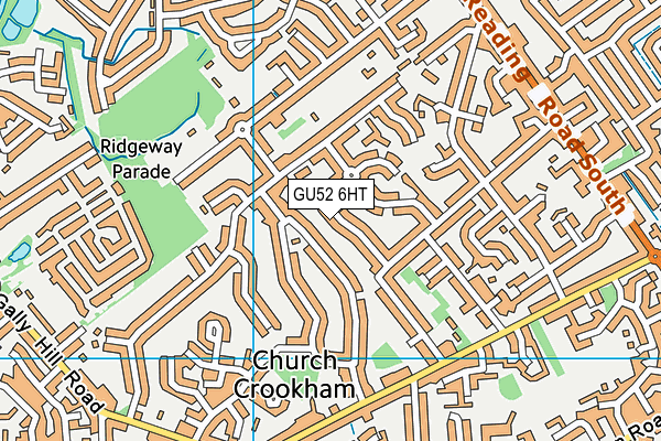 GU52 6HT map - OS VectorMap District (Ordnance Survey) GU52 6HT map - OS VectorMap District (Ordnance Survey)