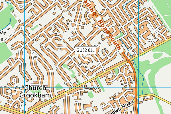 GU52 6JL map - OS VectorMap District (Ordnance Survey) GU52 6JL map - OS VectorMap District (Ordnance Survey)