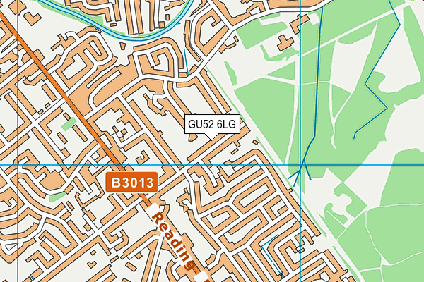 GU52 6LG map - OS VectorMap District (Ordnance Survey) GU52 6LG map - OS VectorMap District (Ordnance Survey)