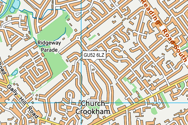GU52 6LZ map - OS VectorMap District (Ordnance Survey) GU52 6LZ map - OS VectorMap District (Ordnance Survey)