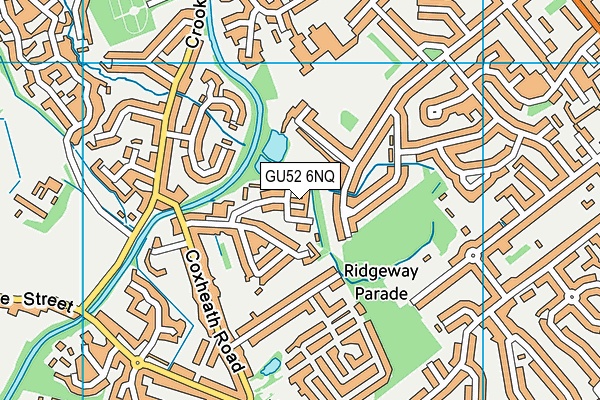 GU52 6NQ map - OS VectorMap District (Ordnance Survey) GU52 6NQ map - OS VectorMap District (Ordnance Survey)