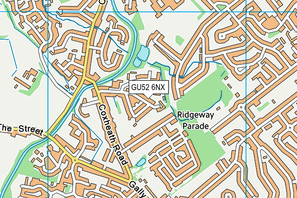 GU52 6NX map - OS VectorMap District (Ordnance Survey) GU52 6NX map - OS VectorMap District (Ordnance Survey)
