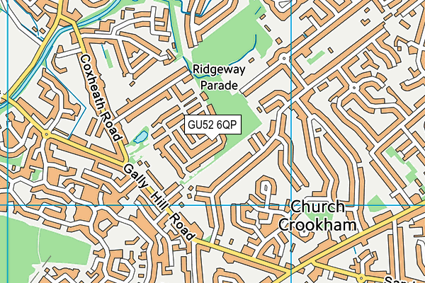 GU52 6QP map - OS VectorMap District (Ordnance Survey) GU52 6QP map - OS VectorMap District (Ordnance Survey)