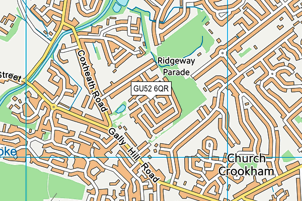 GU52 6QR map - OS VectorMap District (Ordnance Survey) GU52 6QR map - OS VectorMap District (Ordnance Survey)