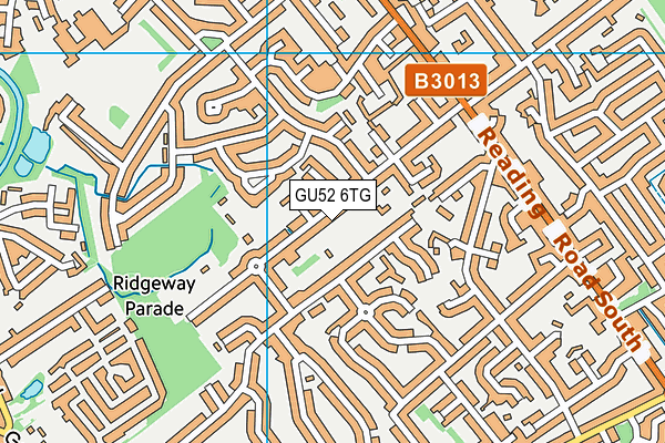 GU52 6TG map - OS VectorMap District (Ordnance Survey) GU52 6TG map - OS VectorMap District (Ordnance Survey)