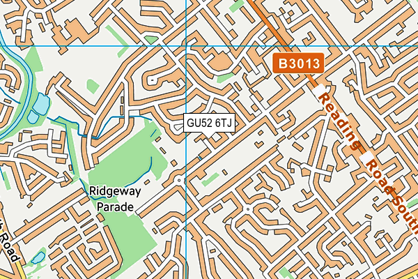 GU52 6TJ map - OS VectorMap District (Ordnance Survey) GU52 6TJ map - OS VectorMap District (Ordnance Survey)