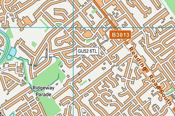 GU52 6TL map - OS VectorMap District (Ordnance Survey) GU52 6TL map - OS VectorMap District (Ordnance Survey)