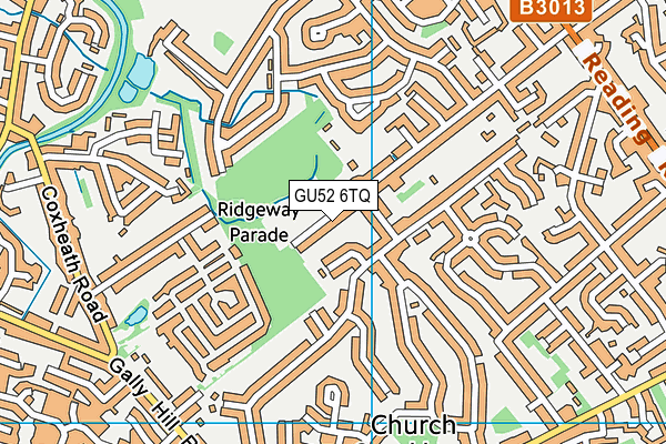 GU52 6TQ map - OS VectorMap District (Ordnance Survey) GU52 6TQ map - OS VectorMap District (Ordnance Survey)