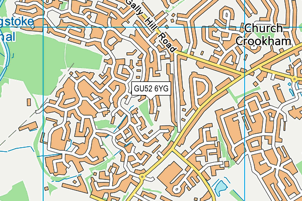 GU52 6YG map - OS VectorMap District (Ordnance Survey) GU52 6YG map - OS VectorMap District (Ordnance Survey)