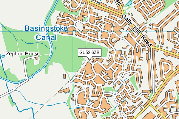 GU52 6ZB map - OS VectorMap District (Ordnance Survey) GU52 6ZB map - OS VectorMap District (Ordnance Survey)