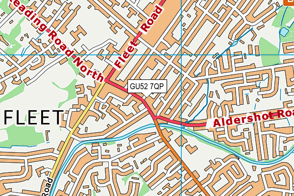 GU52 7QP map - OS VectorMap District (Ordnance Survey) GU52 7QP map - OS VectorMap District (Ordnance Survey)