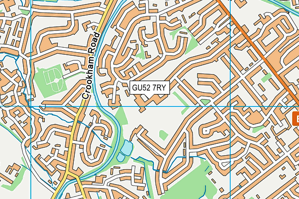 GU52 7RY map - OS VectorMap District (Ordnance Survey) GU52 7RY map - OS VectorMap District (Ordnance Survey)