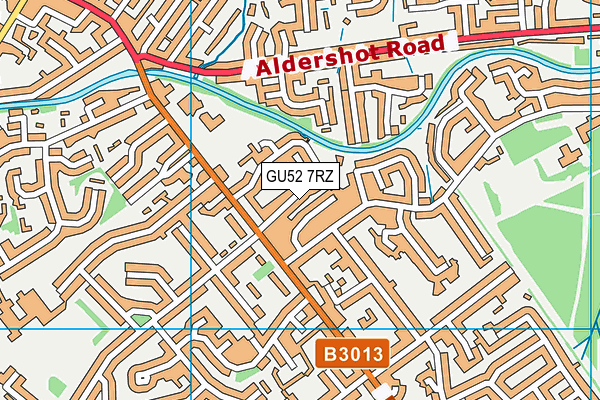 GU52 7RZ map - OS VectorMap District (Ordnance Survey) GU52 7RZ map - OS VectorMap District (Ordnance Survey)