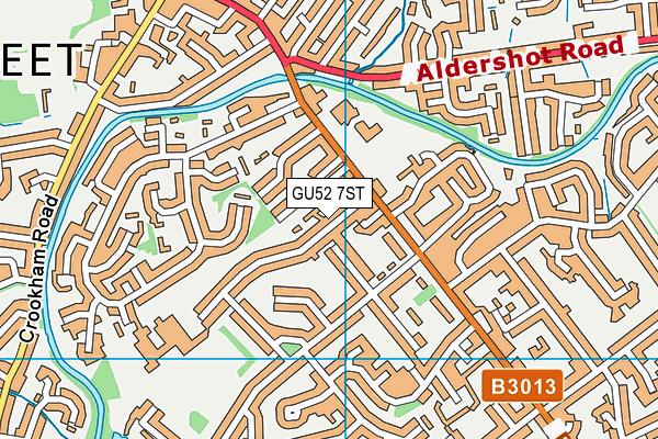GU52 7ST map - OS VectorMap District (Ordnance Survey) GU52 7ST map - OS VectorMap District (Ordnance Survey)