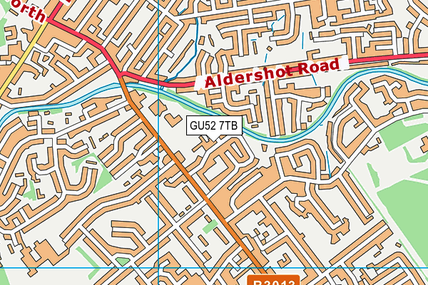GU52 7TB map - OS VectorMap District (Ordnance Survey) GU52 7TB map - OS VectorMap District (Ordnance Survey)