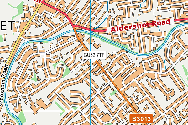 GU52 7TF map - OS VectorMap District (Ordnance Survey) GU52 7TF map - OS VectorMap District (Ordnance Survey)