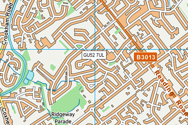 GU52 7UL map - OS VectorMap District (Ordnance Survey) GU52 7UL map - OS VectorMap District (Ordnance Survey)
