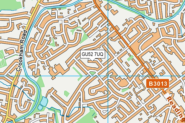 GU52 7UQ map - OS VectorMap District (Ordnance Survey) GU52 7UQ map - OS VectorMap District (Ordnance Survey)