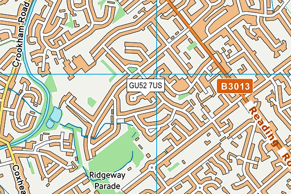 GU52 7US map - OS VectorMap District (Ordnance Survey) GU52 7US map - OS VectorMap District (Ordnance Survey)