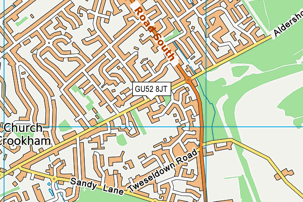 GU52 8JT map - OS VectorMap District (Ordnance Survey) GU52 8JT map - OS VectorMap District (Ordnance Survey)