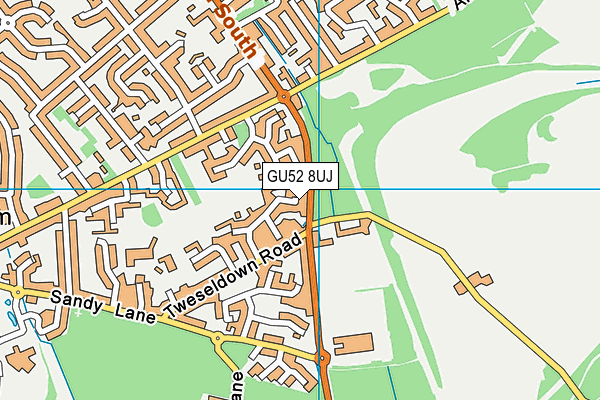 GU52 8UJ map - OS VectorMap District (Ordnance Survey) GU52 8UJ map - OS VectorMap District (Ordnance Survey)