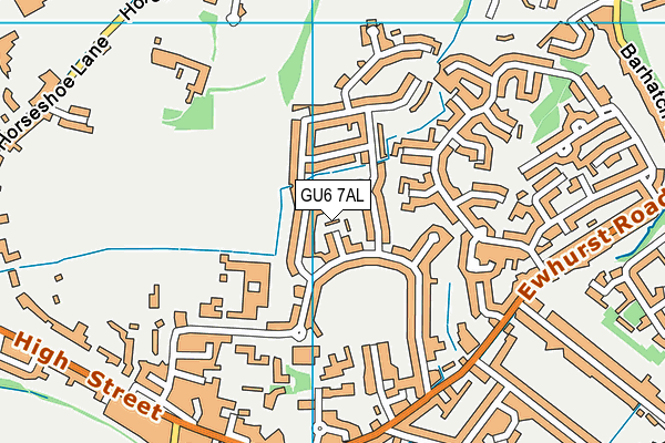GU6 7AL map - OS VectorMap District (Ordnance Survey) GU6 7AL map - OS VectorMap District (Ordnance Survey)