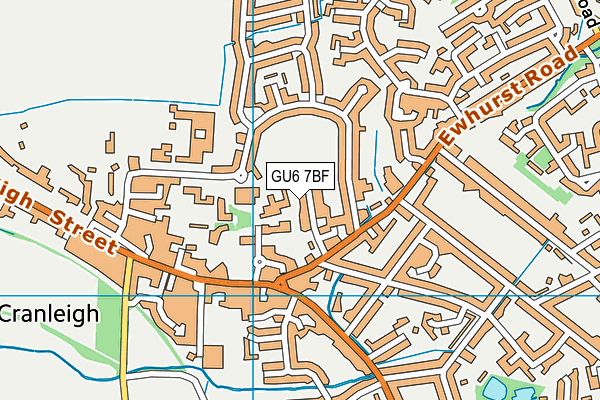 GU6 7BF map - OS VectorMap District (Ordnance Survey) GU6 7BF map - OS VectorMap District (Ordnance Survey)