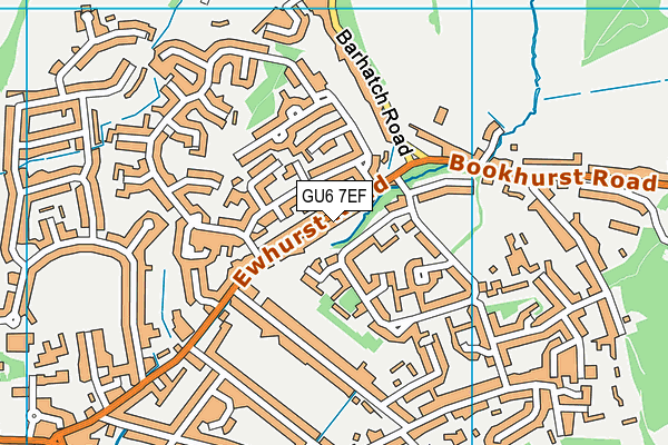GU6 7EF map - OS VectorMap District (Ordnance Survey) GU6 7EF map - OS VectorMap District (Ordnance Survey)