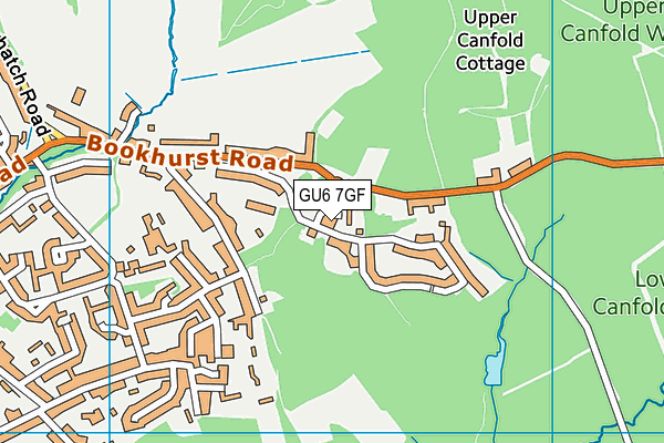 GU6 7GF map - OS VectorMap District (Ordnance Survey) GU6 7GF map - OS VectorMap District (Ordnance Survey)