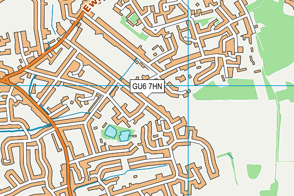 GU6 7HN map - OS VectorMap District (Ordnance Survey) GU6 7HN map - OS VectorMap District (Ordnance Survey)