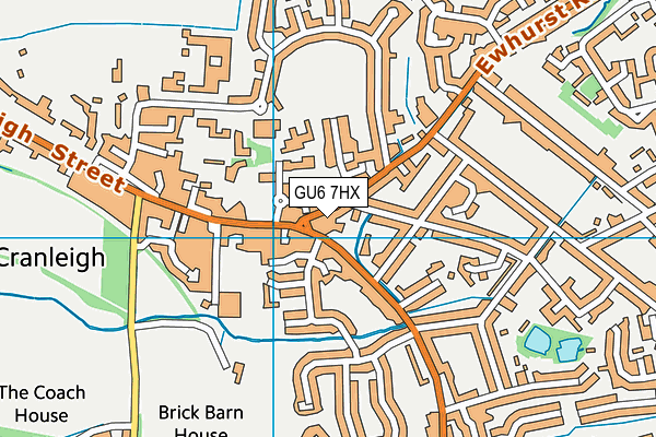 GU6 7HX map - OS VectorMap District (Ordnance Survey) GU6 7HX map - OS VectorMap District (Ordnance Survey)