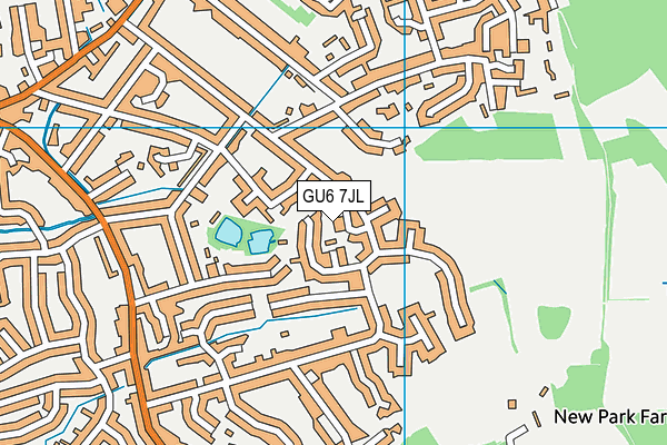 GU6 7JL map - OS VectorMap District (Ordnance Survey) GU6 7JL map - OS VectorMap District (Ordnance Survey)
