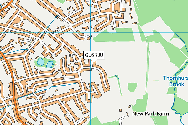 GU6 7JU map - OS VectorMap District (Ordnance Survey) GU6 7JU map - OS VectorMap District (Ordnance Survey)