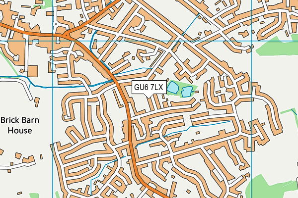 GU6 7LX map - OS VectorMap District (Ordnance Survey) GU6 7LX map - OS VectorMap District (Ordnance Survey)