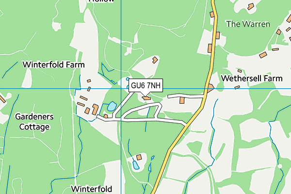 GU6 7NH map - OS VectorMap District (Ordnance Survey) GU6 7NH map - OS VectorMap District (Ordnance Survey)