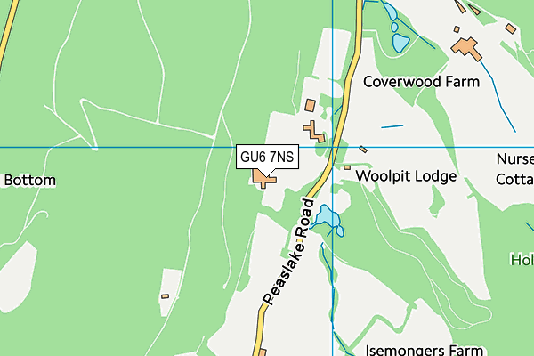 GU6 7NS map - OS VectorMap District (Ordnance Survey) GU6 7NS map - OS VectorMap District (Ordnance Survey)
