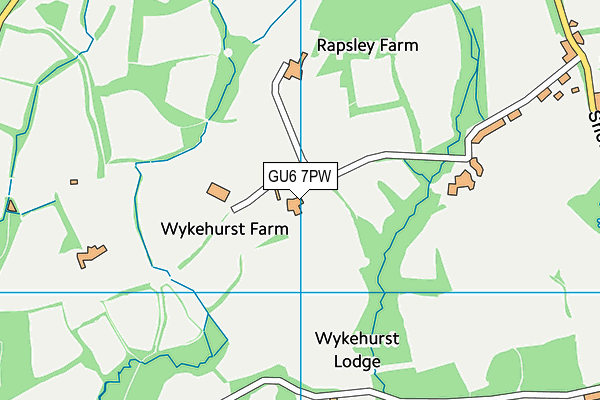 GU6 7PW map - OS VectorMap District (Ordnance Survey) GU6 7PW map - OS VectorMap District (Ordnance Survey)