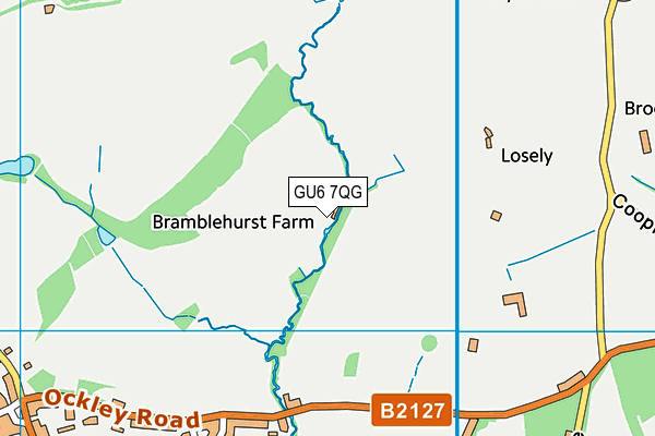 GU6 7QG map - OS VectorMap District (Ordnance Survey) GU6 7QG map - OS VectorMap District (Ordnance Survey)